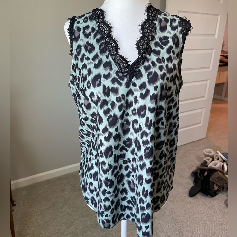3/$20 Cheetah Lace Tank